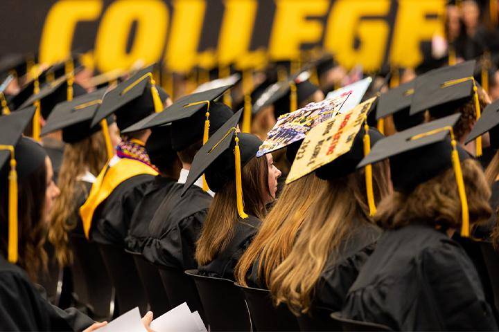 WSC students gather for a graduation ceremony
