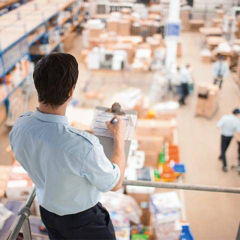 Online supply chain management degree concept