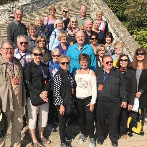 group of WSC Alumni on a trip