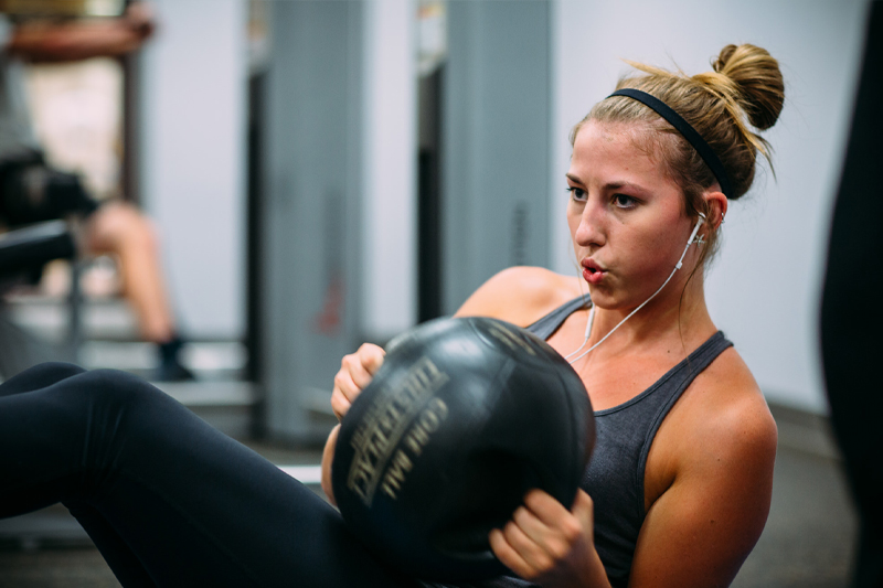 ab exercises with medicine ball