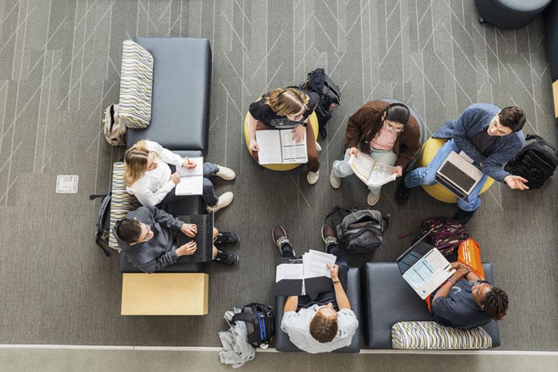Communication among a group of students