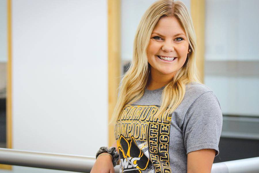 Health and PE major, Ashten Gibson