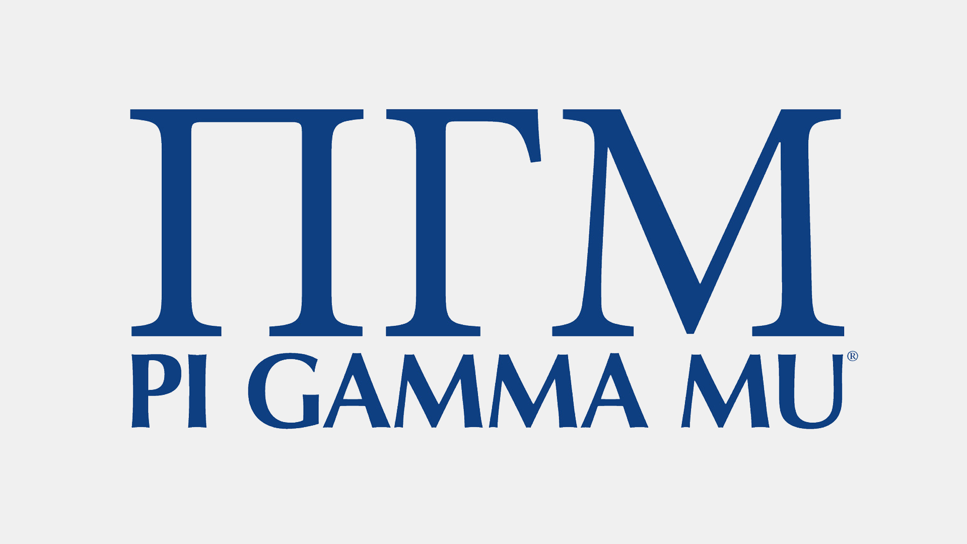 Pi Gamma Mu logo