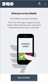 Duo app add account