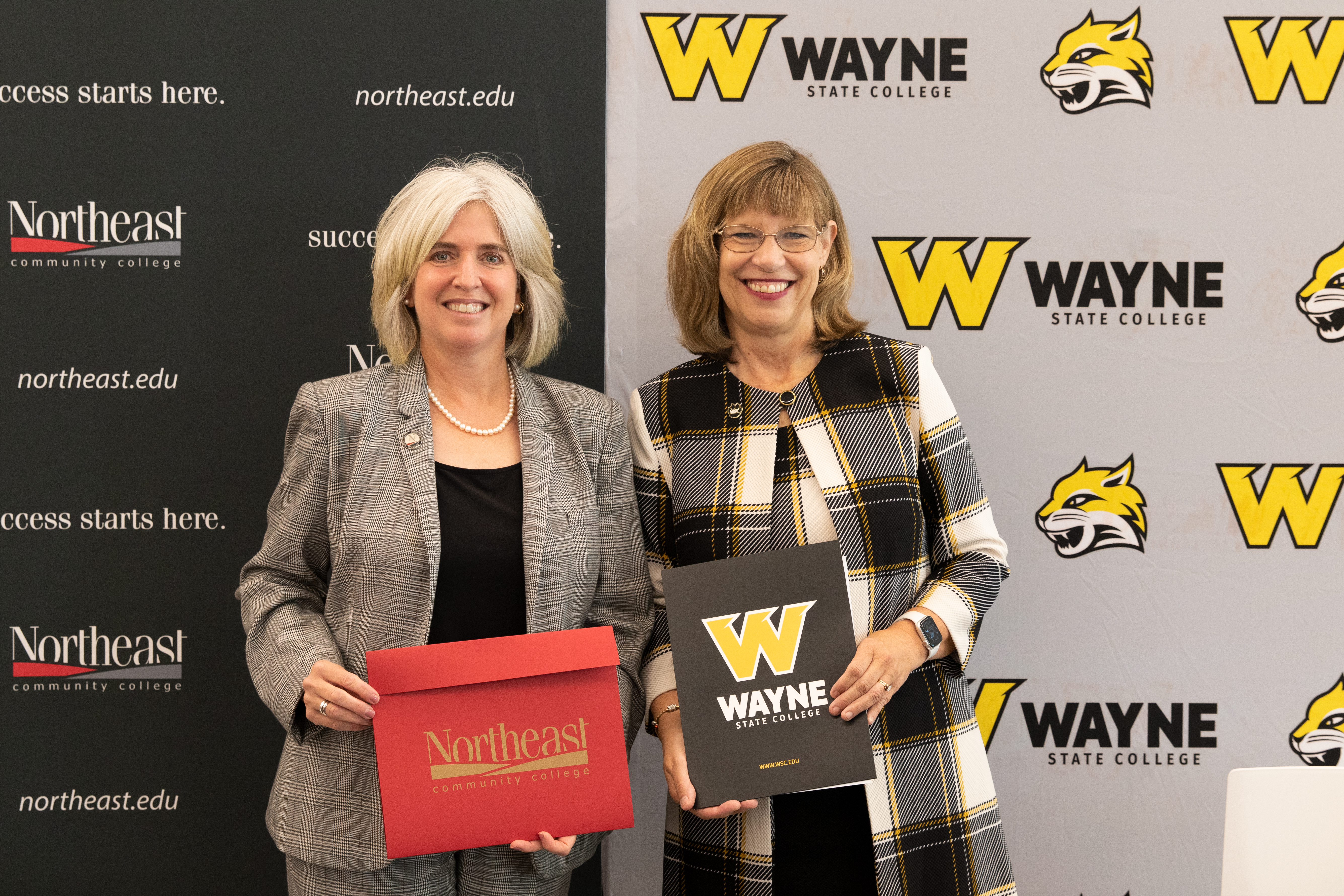 Wayne State College and Northeast Community College Presidents