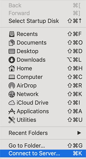 Mac connect to server