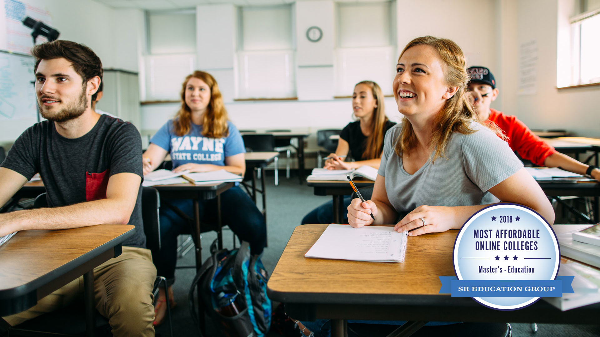 Students in education classroom