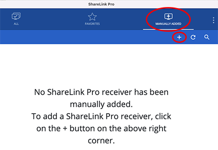 Sharelink pro software manual add tab