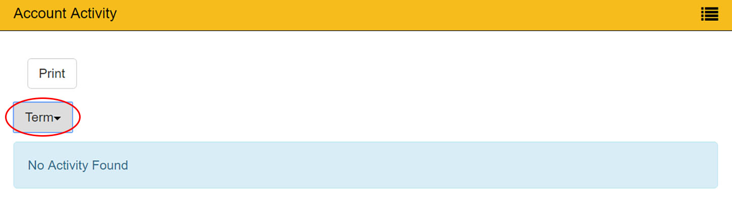 Wildcatsonline account activity by term