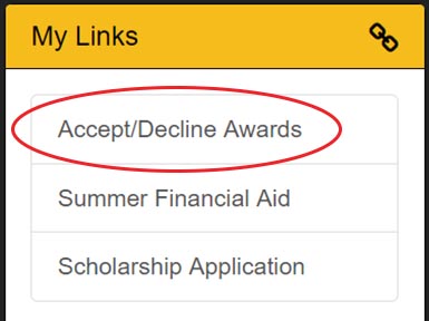 Wildcatsonline accept or decline awards