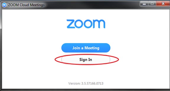 Zoom signin