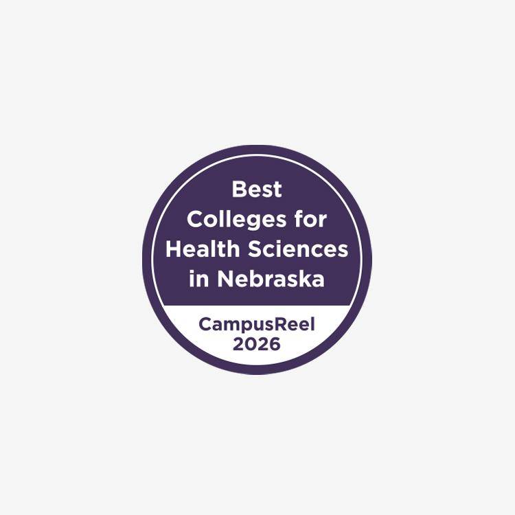 best college for health sciences award badge