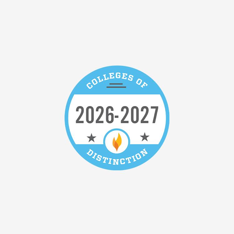 Best College of Distinction 2026-27 award badge