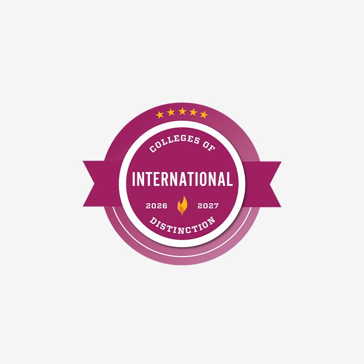 Best Colleges for International Studies award badge