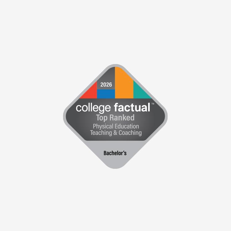 Best Colleges for Physical Education Teaching award badge