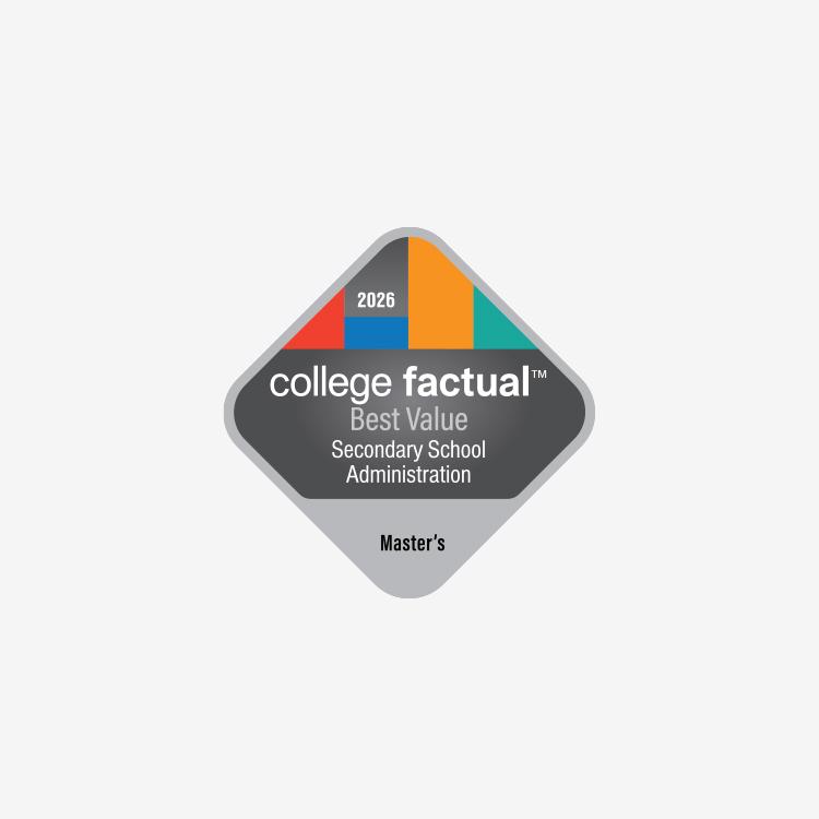 Best Value Master's Degree in School Administration award badge