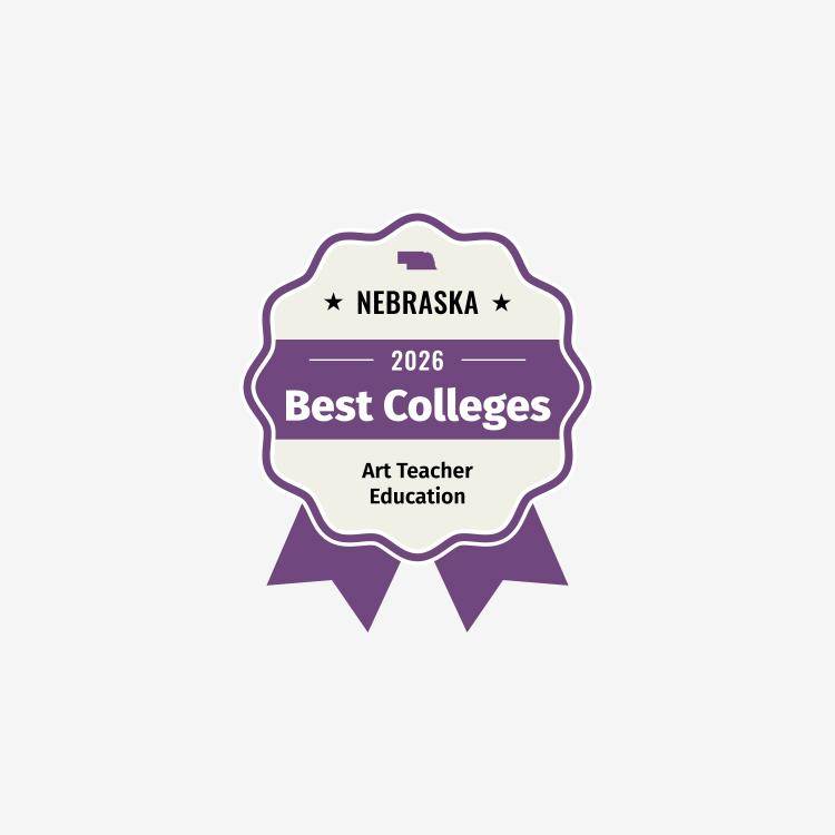 Best Art Teacher Education College award badge