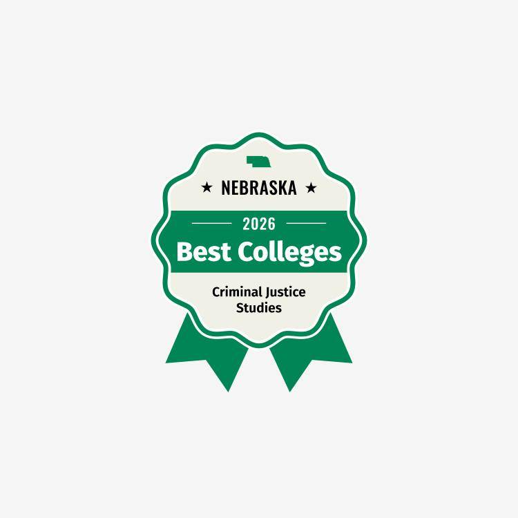 best college for criminal justice award badge