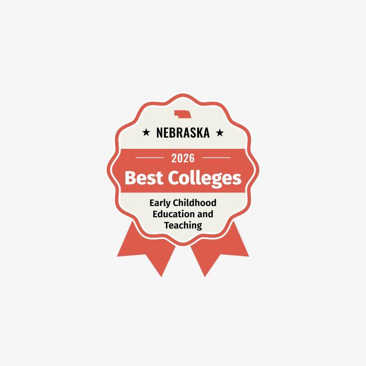 Best Colleges for Early Childhood Education award badge