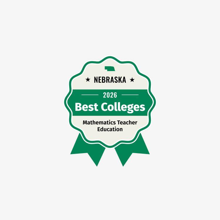 Best College for Math Teacher Education award badge