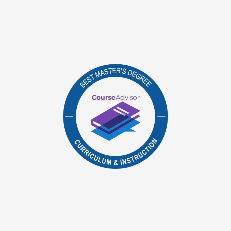 Best curriculum & instruction master's degree award badge