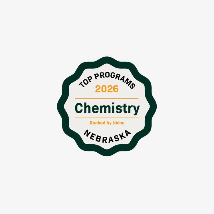 Top chemistry degree program award badge