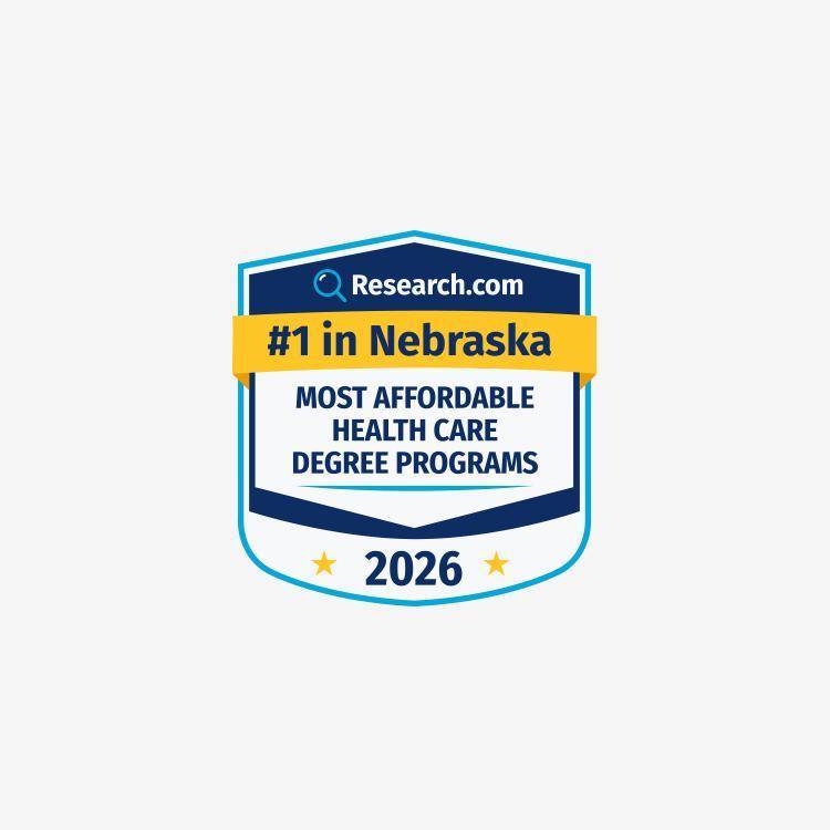 Most Affordable Healthcare Degree award badge