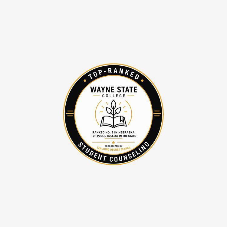 Best Student Counseling degree award badge