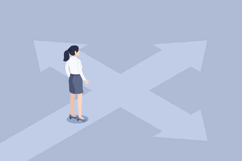 Choosing HR master's program pathways concept