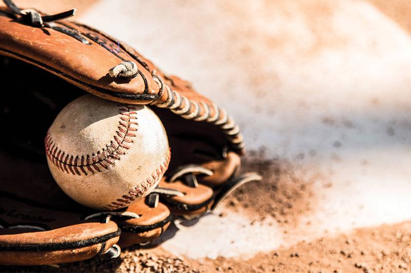 Baseball glove close-up