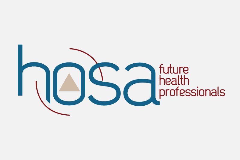 Logo for the Health Occupation Students of America organization