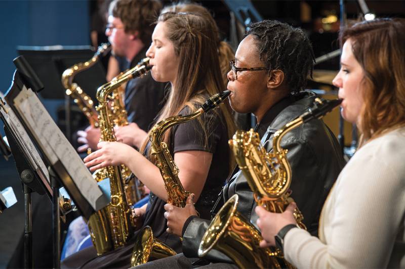Members of the WSC Jazz Band