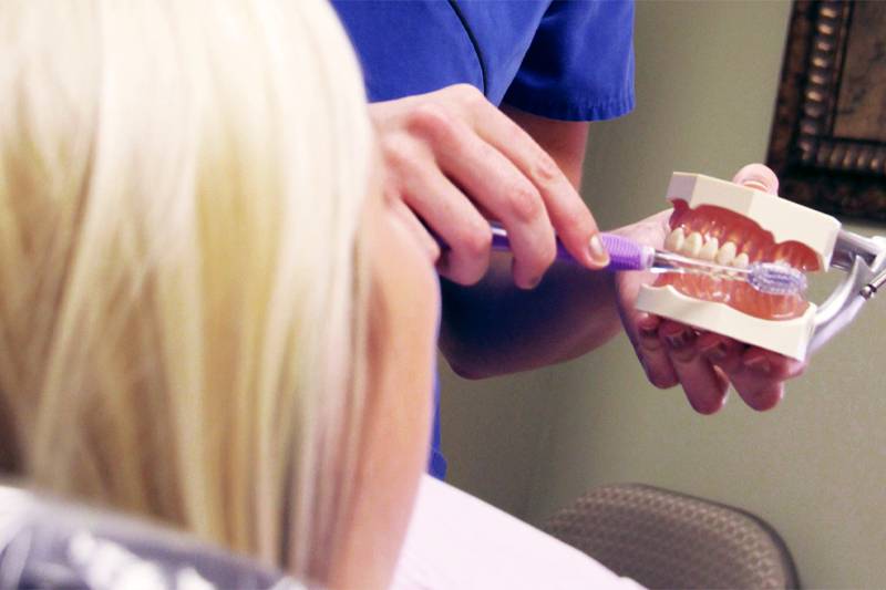 A pre-dental student at WSC