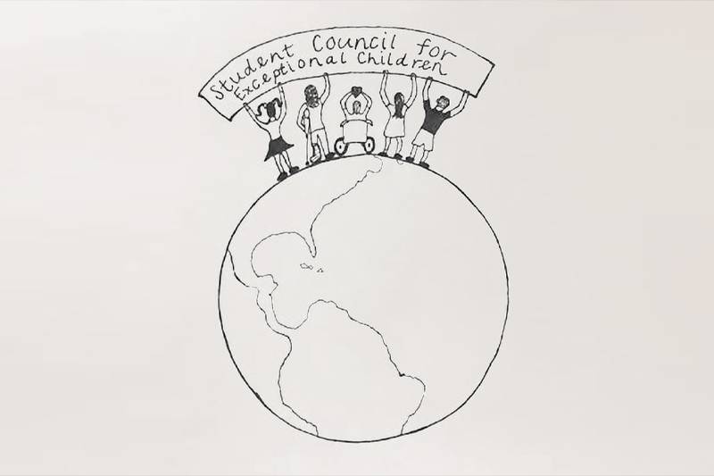 A cute drawing of the SCEC club