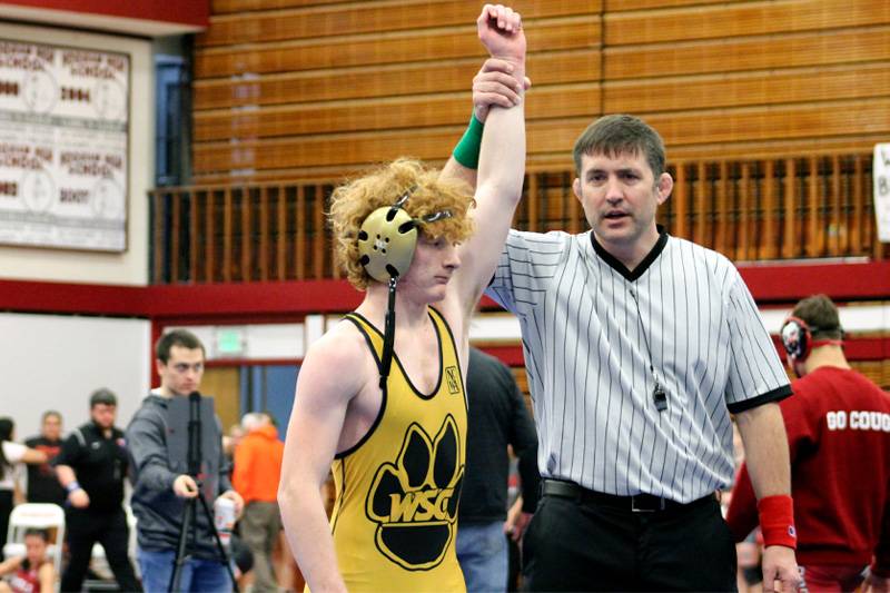 A member of the WSC Wrestling Team