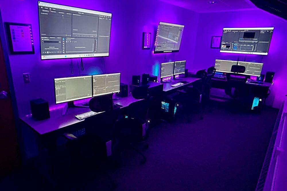 Photo of the postporduction suite