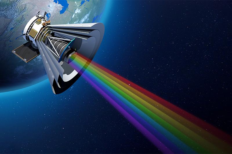 Image of colors in space