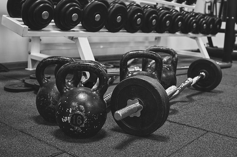 Kettlebells and weights