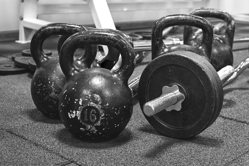 Kettlebells and weights