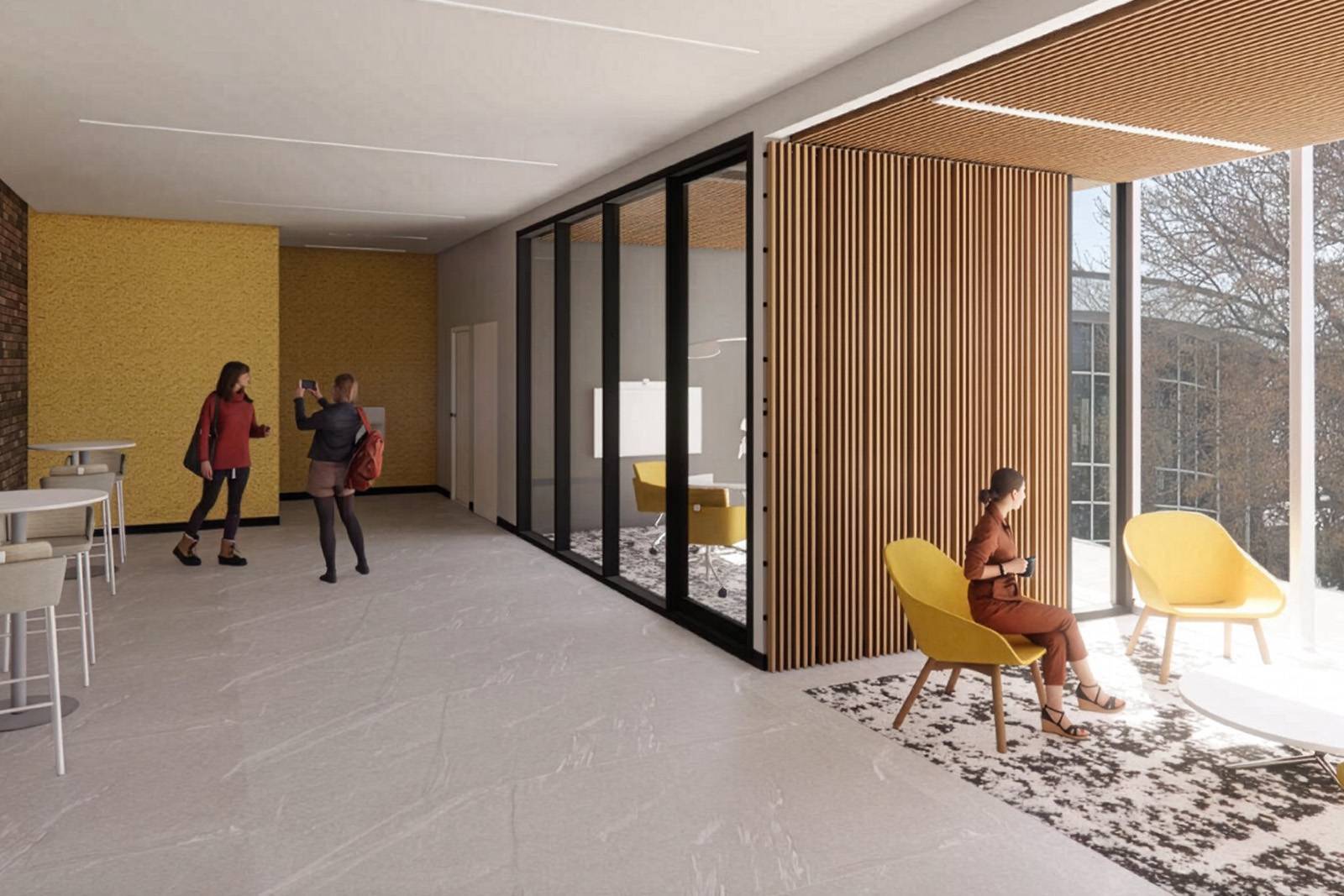 Interior rendering of the future Brandenburg Student Success Center