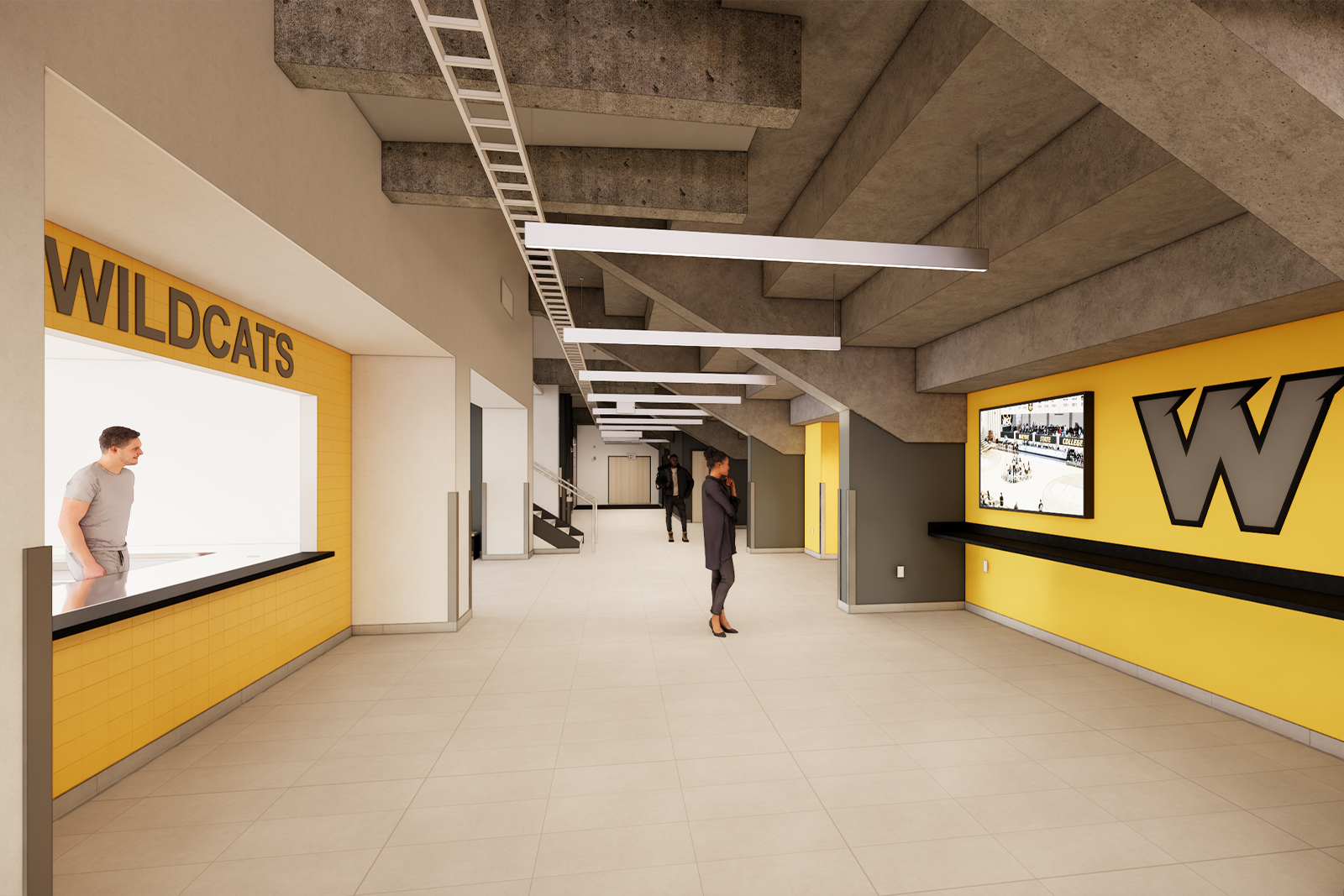 Rendering of the Rice Arena entrance area