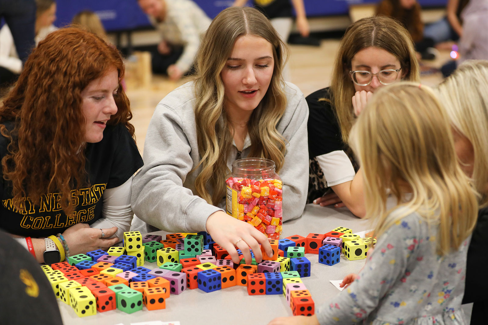 WSC students work with children at the local elementary school