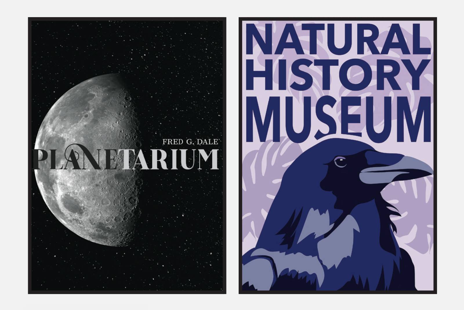 Fred G. Dale Planetarium and Natural History Museum poster designs