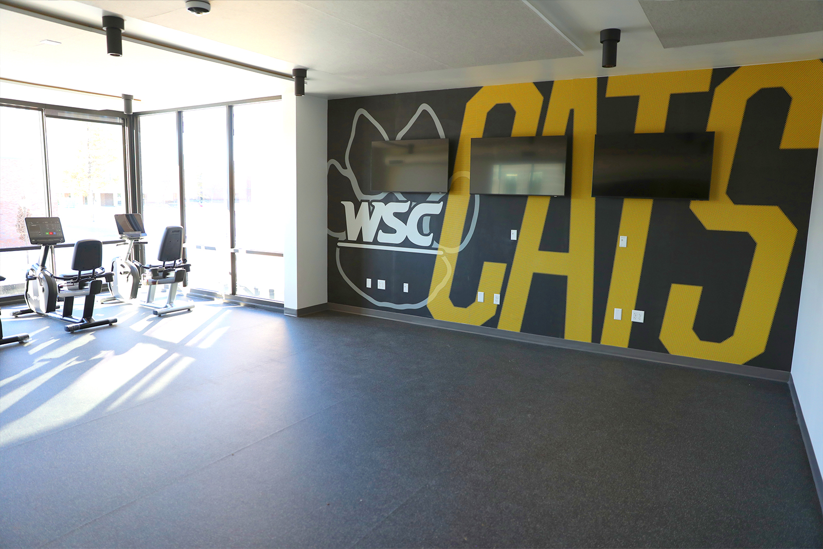 Fitness room in Stearns Hall