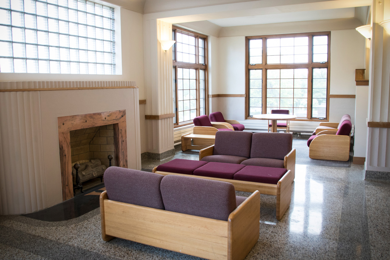 Commons area on the main level of Terrace Hall