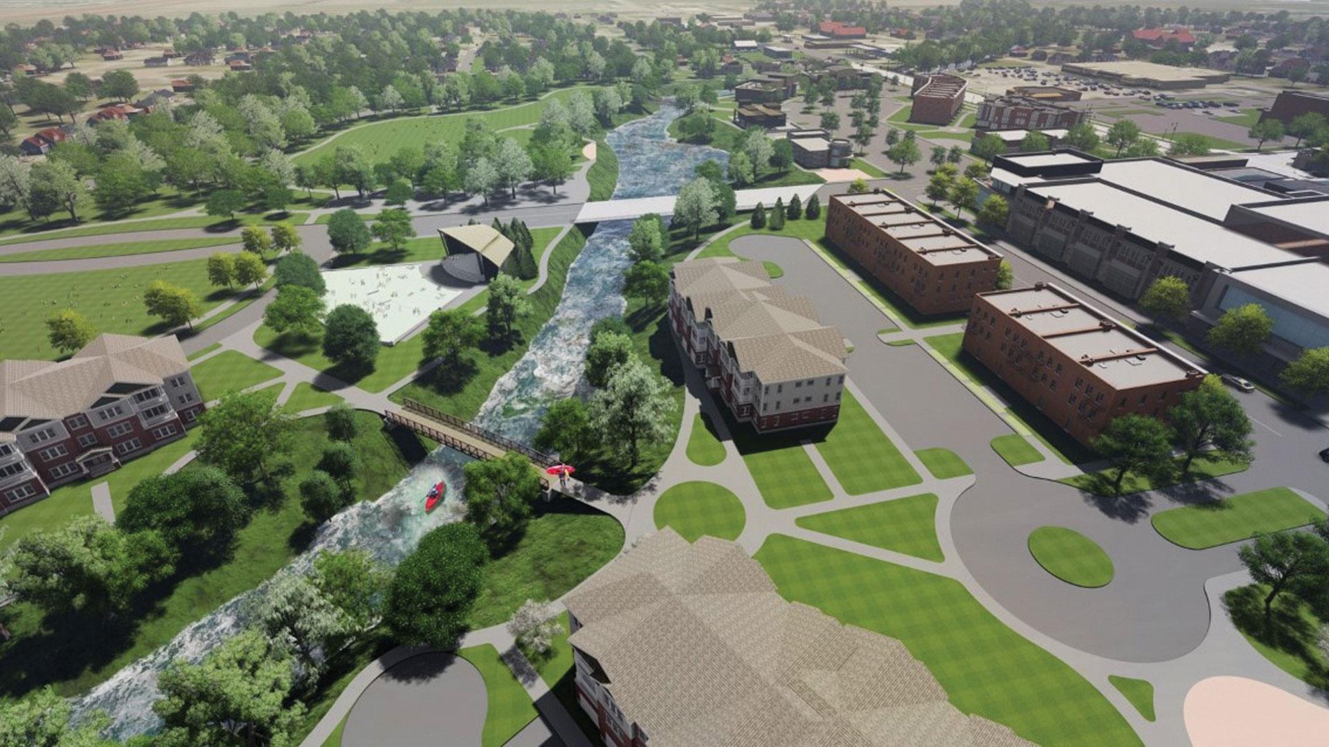 Artist rendering of Norfolk Aksarben Village