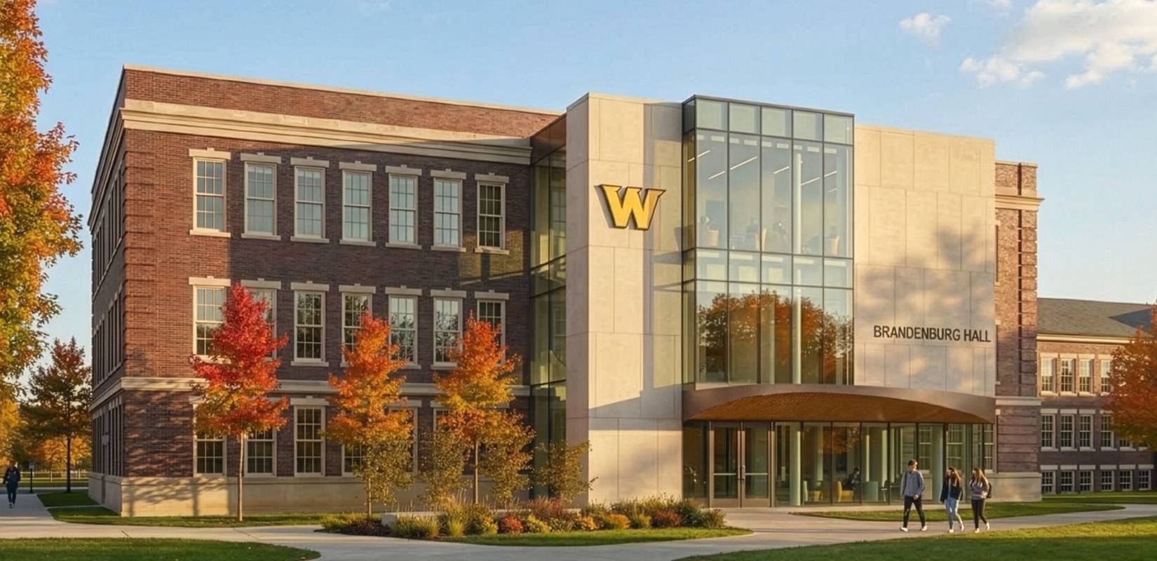 Artist concept rendering of the north side of the Brandenburg Education Building
