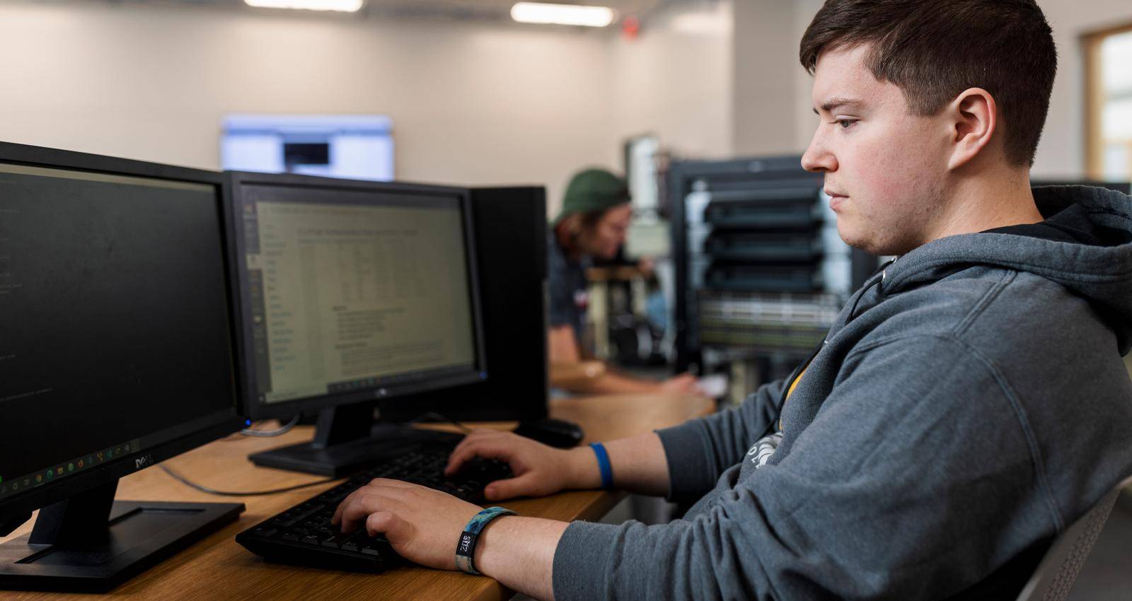 A Computer Information Systems degree student at WSC
