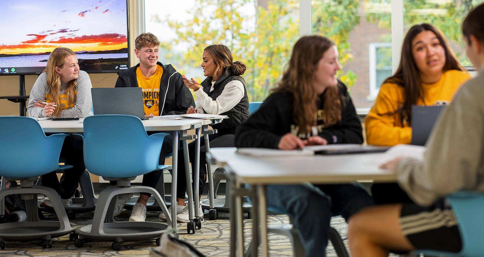 WSC students study in a classroom