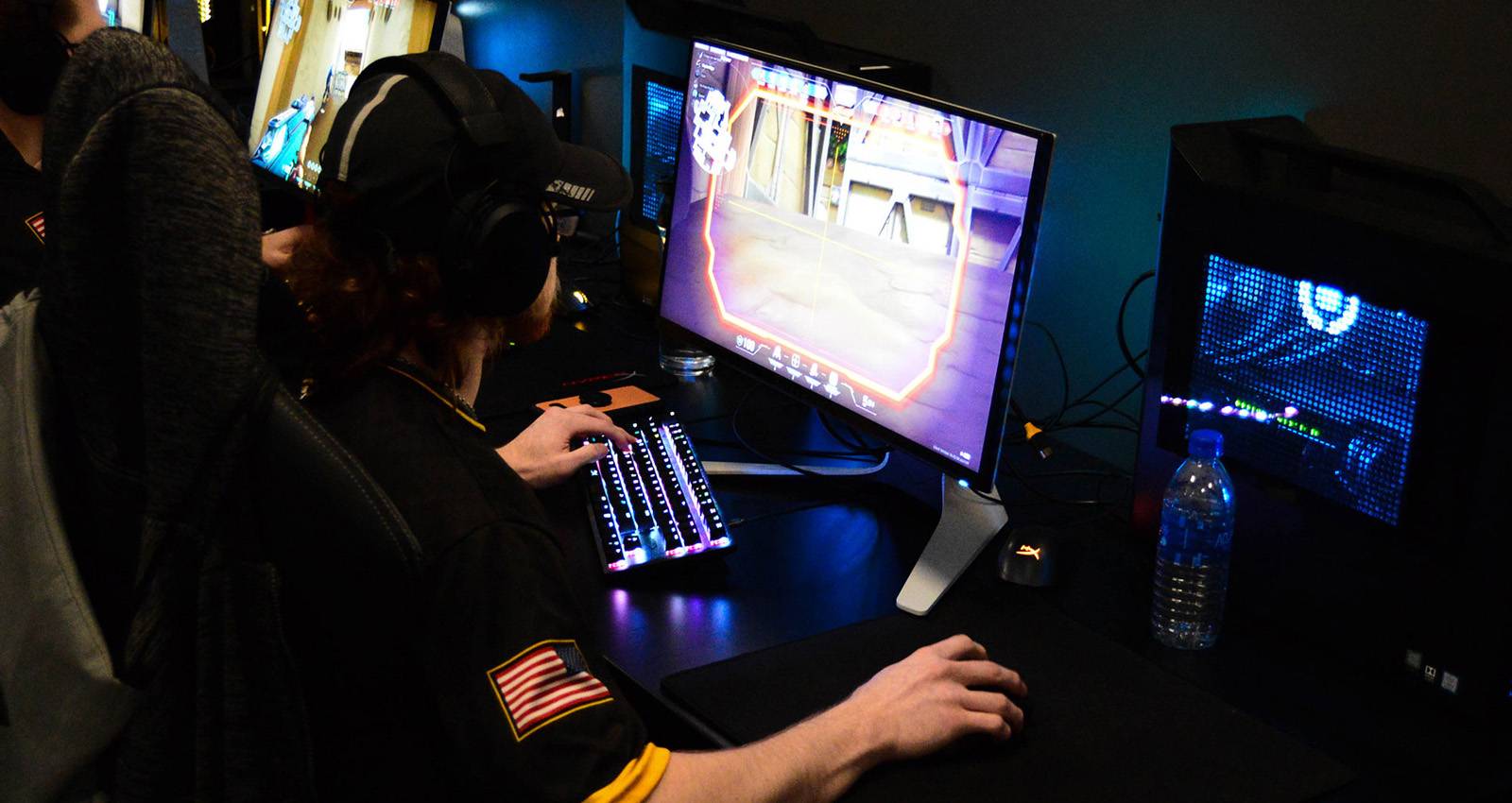 Image of WSC student playing in the Esports den